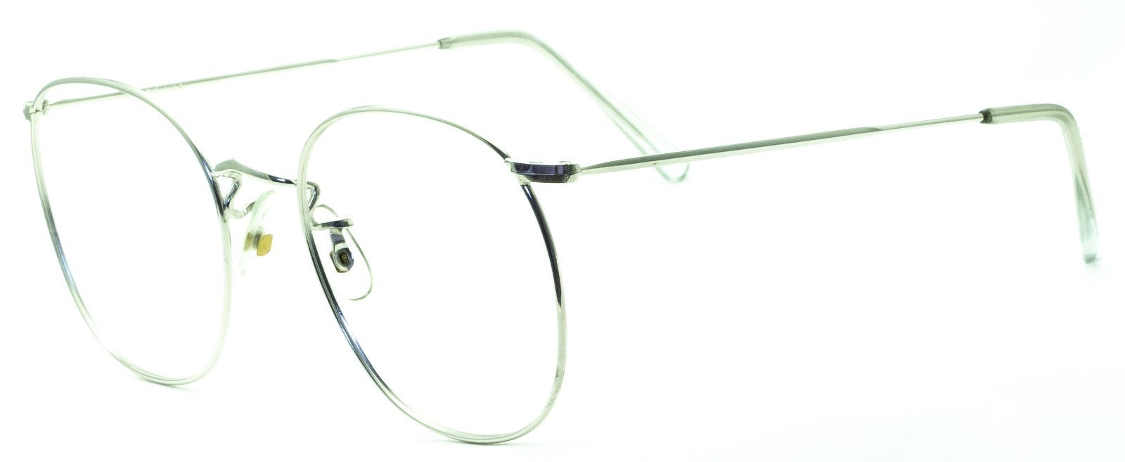 ALGHA (SAVILE ROW) 14KT GF Rhodium Quadra 53x20mm FRAMES RX Optical Glasses New