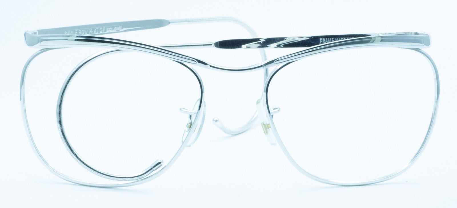 SAVILE ROW Dominor Rhodium 52x20mm FRAMES RX Optical Glasses Eyewear - New NOS