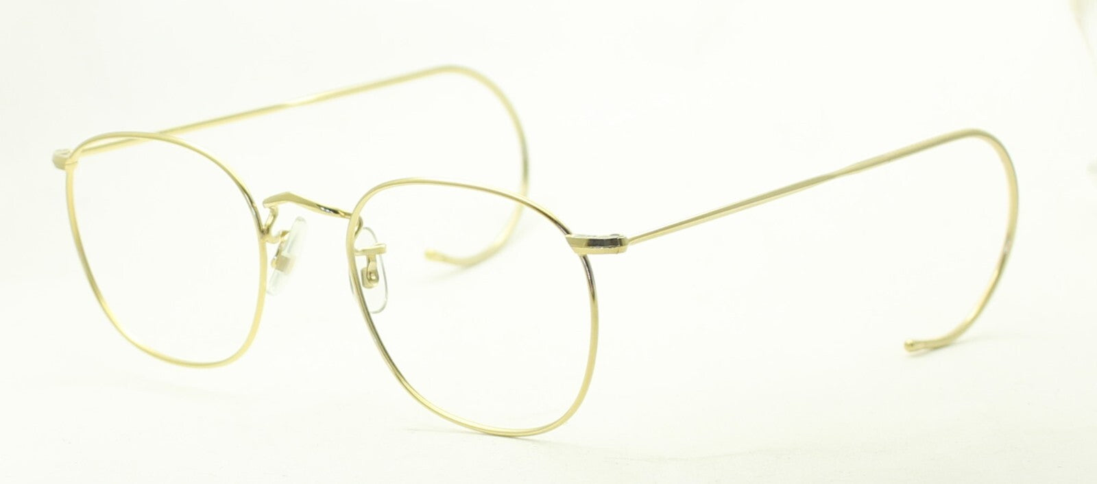 SAVILE ROW ENGLAND Gold 49x20mm PANTO Quadra RX Optical Eyeglasses FramesGlasses