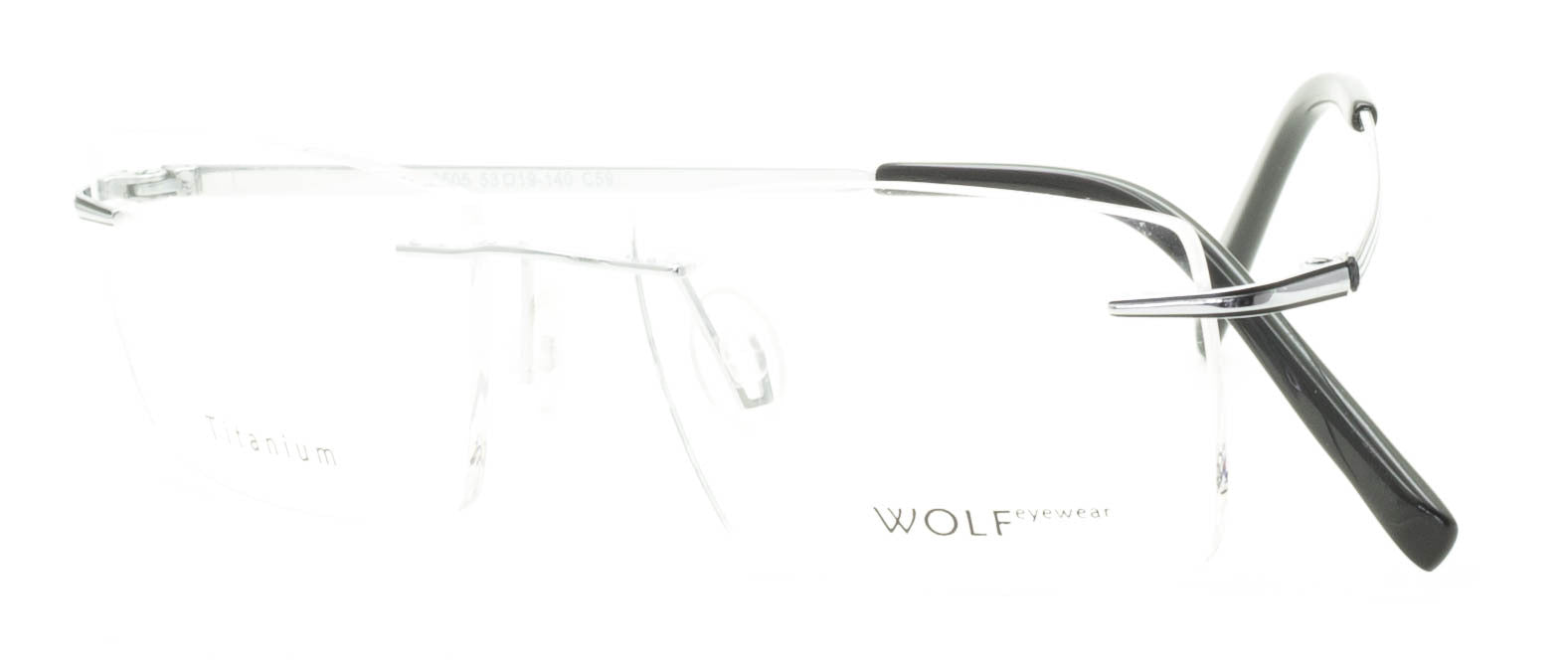 WOLF EYEWEAR 9505 C59 Titanium FRAMES RX Optical Glasses Eyeglasses New TRUSTED