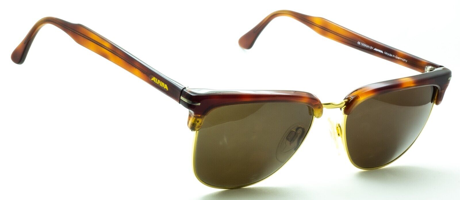 ALPINA Mod 537 2537309 55mm Vintage Sunglasses Shades Frames - New NOS Germany
