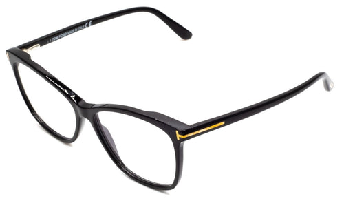 TOM FORD TF 5690-B 001 55mm Glasses Eyewear with Clip On Sunglasses BNIB - Italy