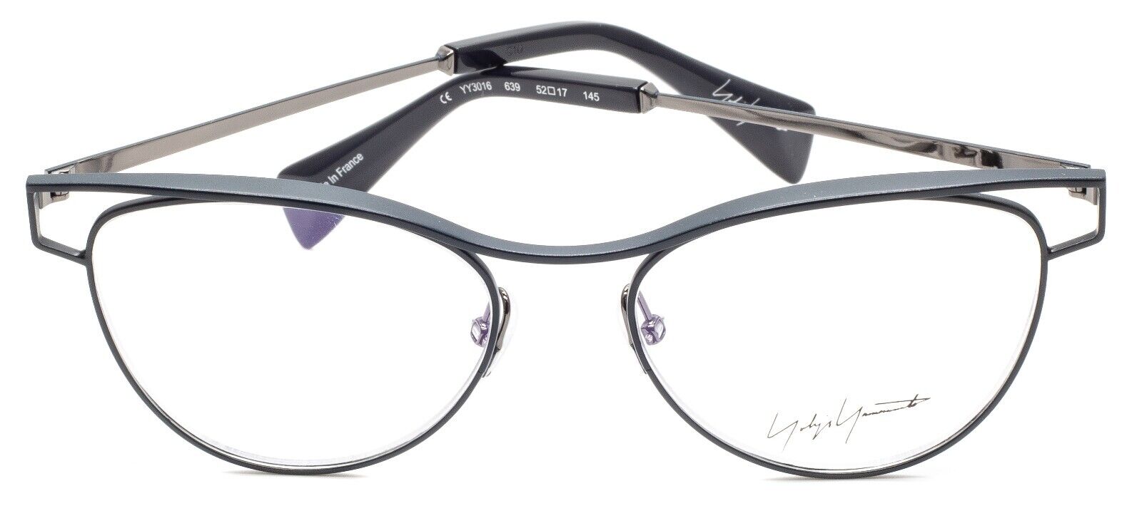 YOHJI YAMAMOTO YY3016 639 52mm Eyeglasses RX Optical Frames Eyewear - New France