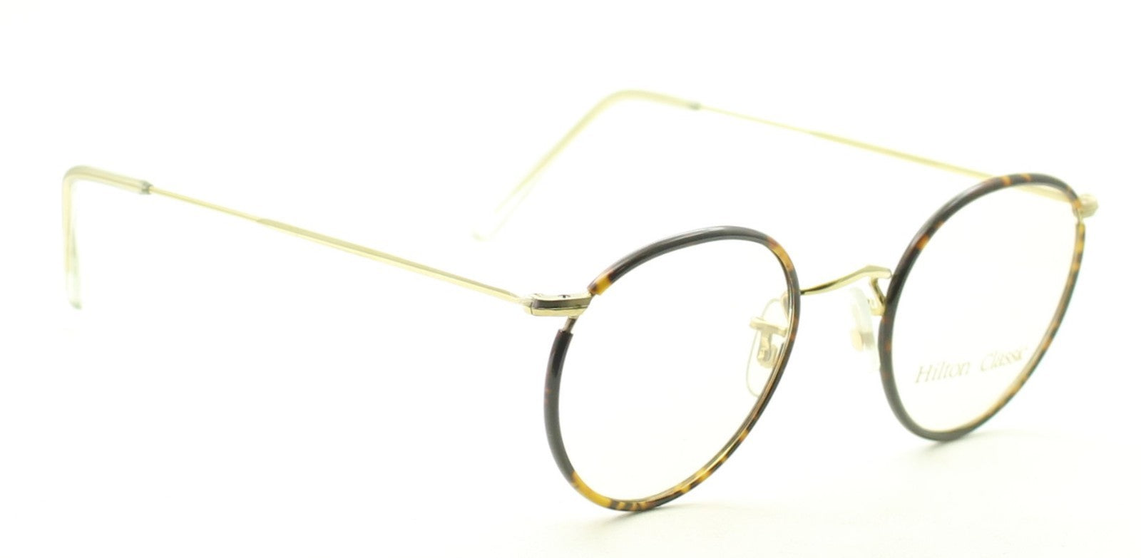 HILTON CLASSIC 1 (SAVILE ROW) Panto Tortoise 47x22mm Eyewear RX Optical - NOS