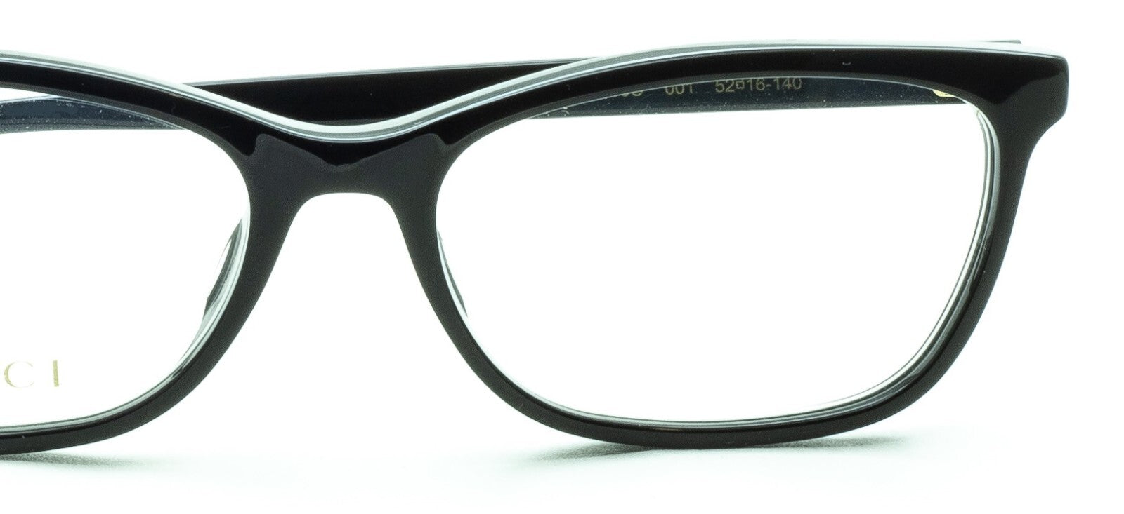 GUCCI GG 0613O 001 52mm Eyewear FRAMES Glasses RX Optical Eyeglasses New - Italy
