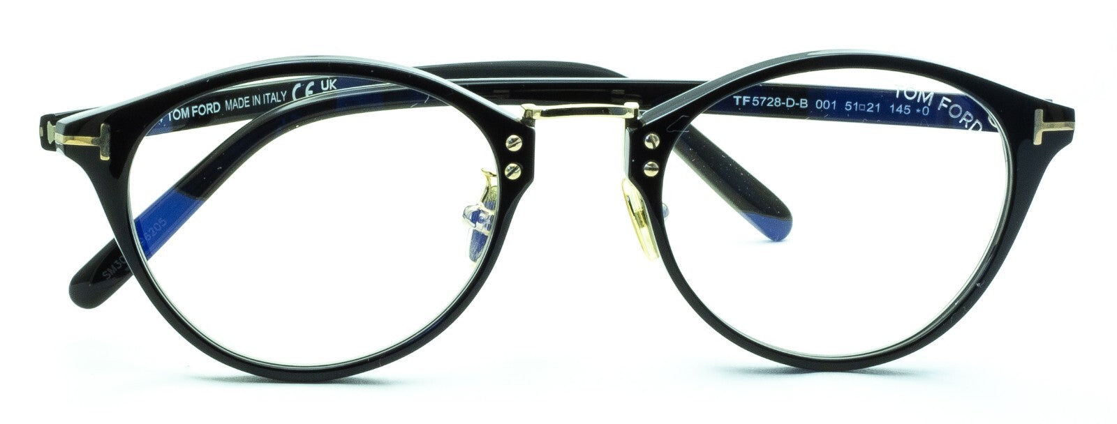 TOM FORD TF5728-D-B 001 51mm Blue Block Glasses Frames Eyewear RX - New Italy