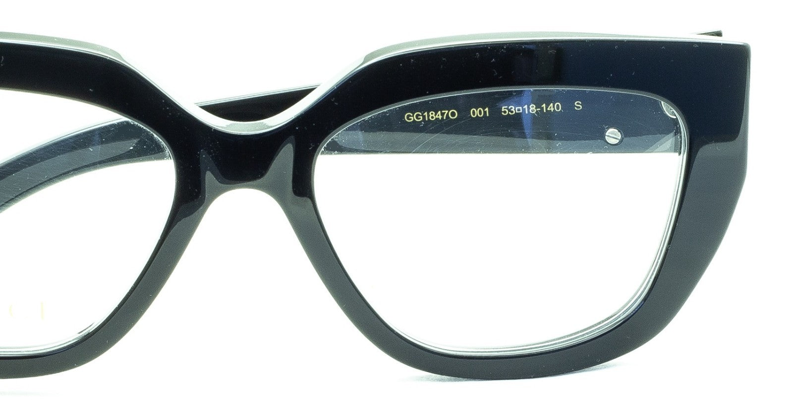 GUCCI GG 1847O 001 53mm Eyewear FRAMES Glasses RX Optical Eyeglasses New - Italy