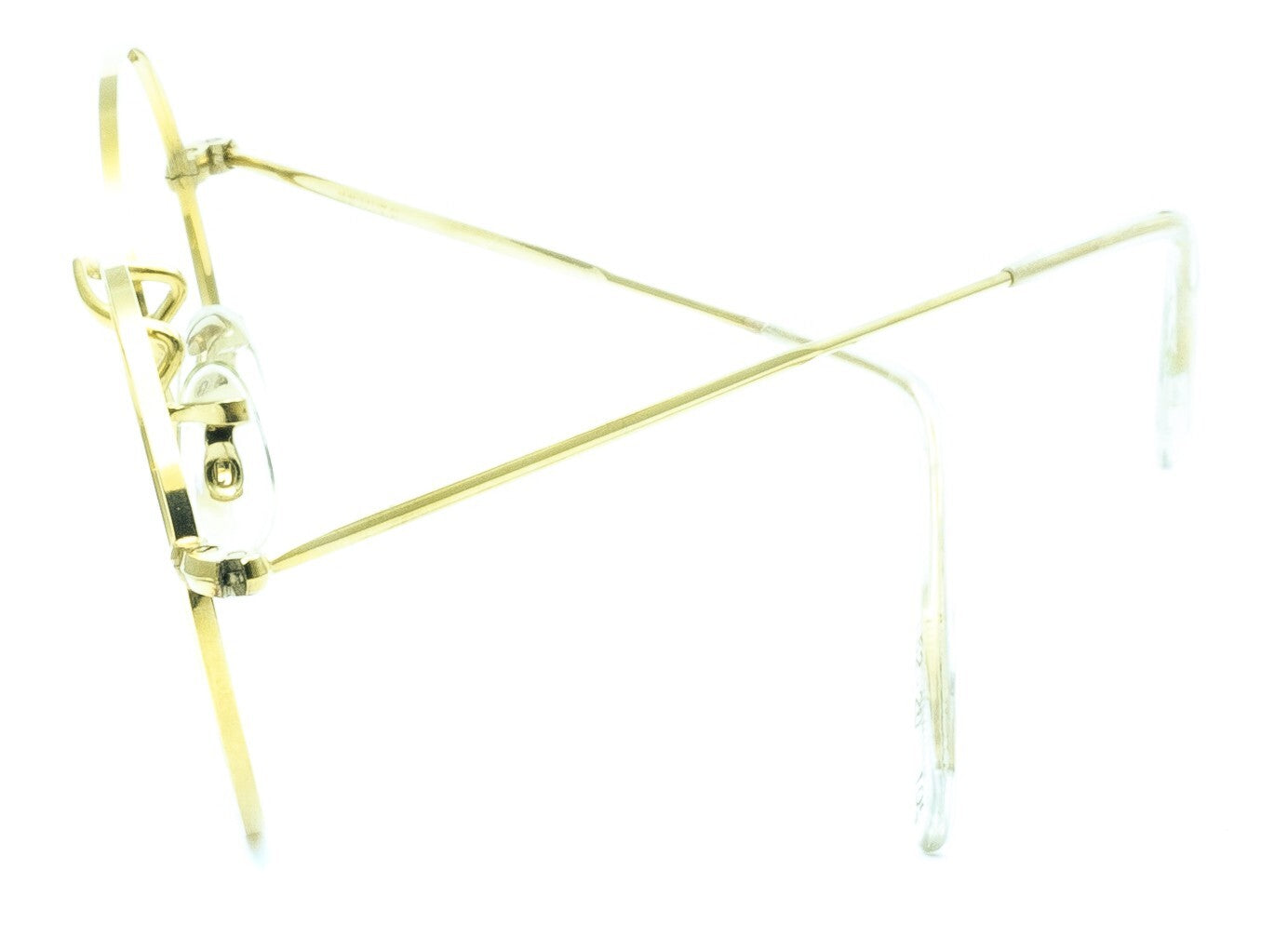 ALGHA London Line (SAVILE ROW) Gold Oval 52x20mm FRAMES RX Optical Glasses - NOS