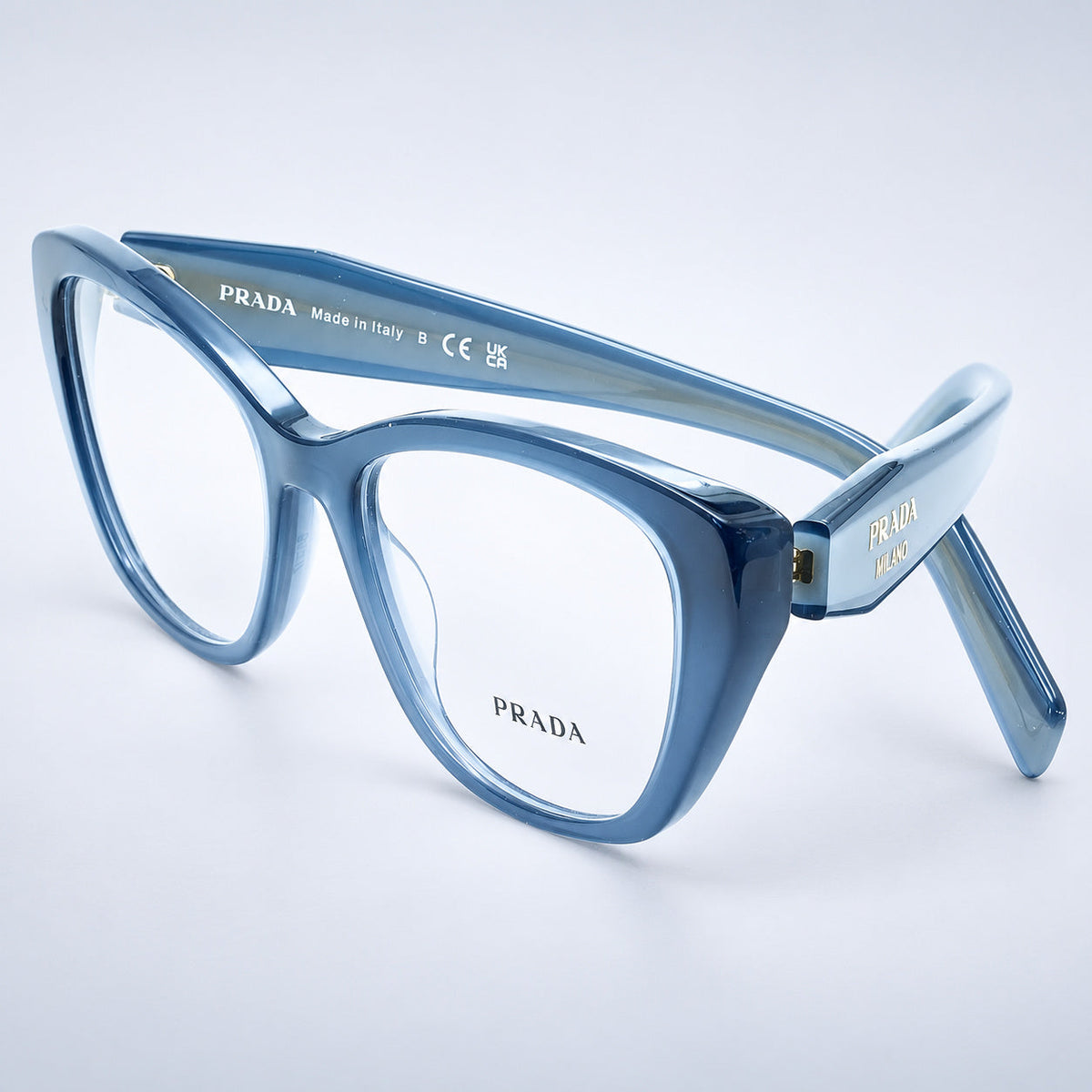 PRADA VPR 19W 07Q-1O1 53mm Eyewear FRAMES RX Optical Eyeglasses Glasses - Italy