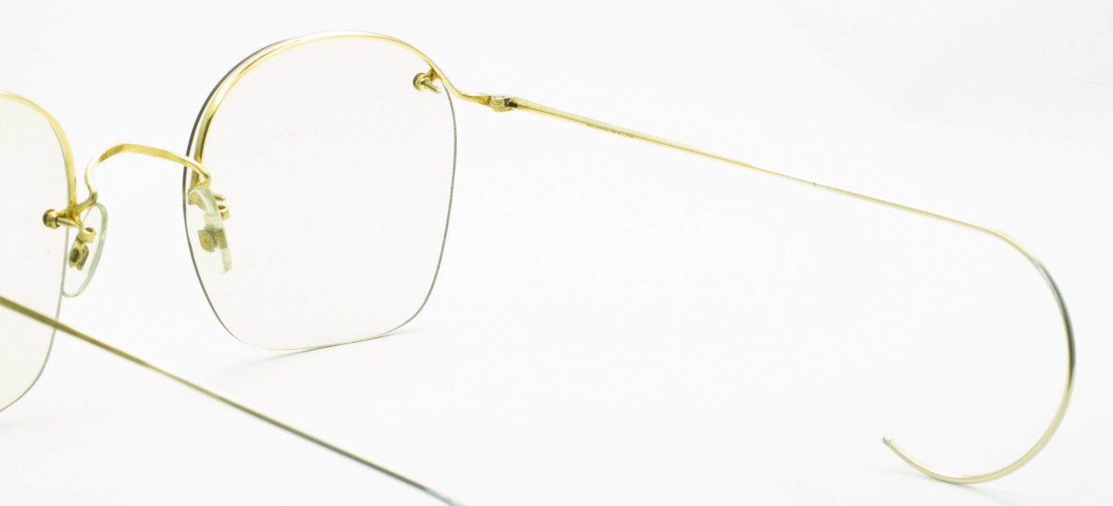 SAVILE ROW ENGLAND Rimway Gold 52x20mm Eyewear FRAMES RX Optical Eyeglasses -NOS