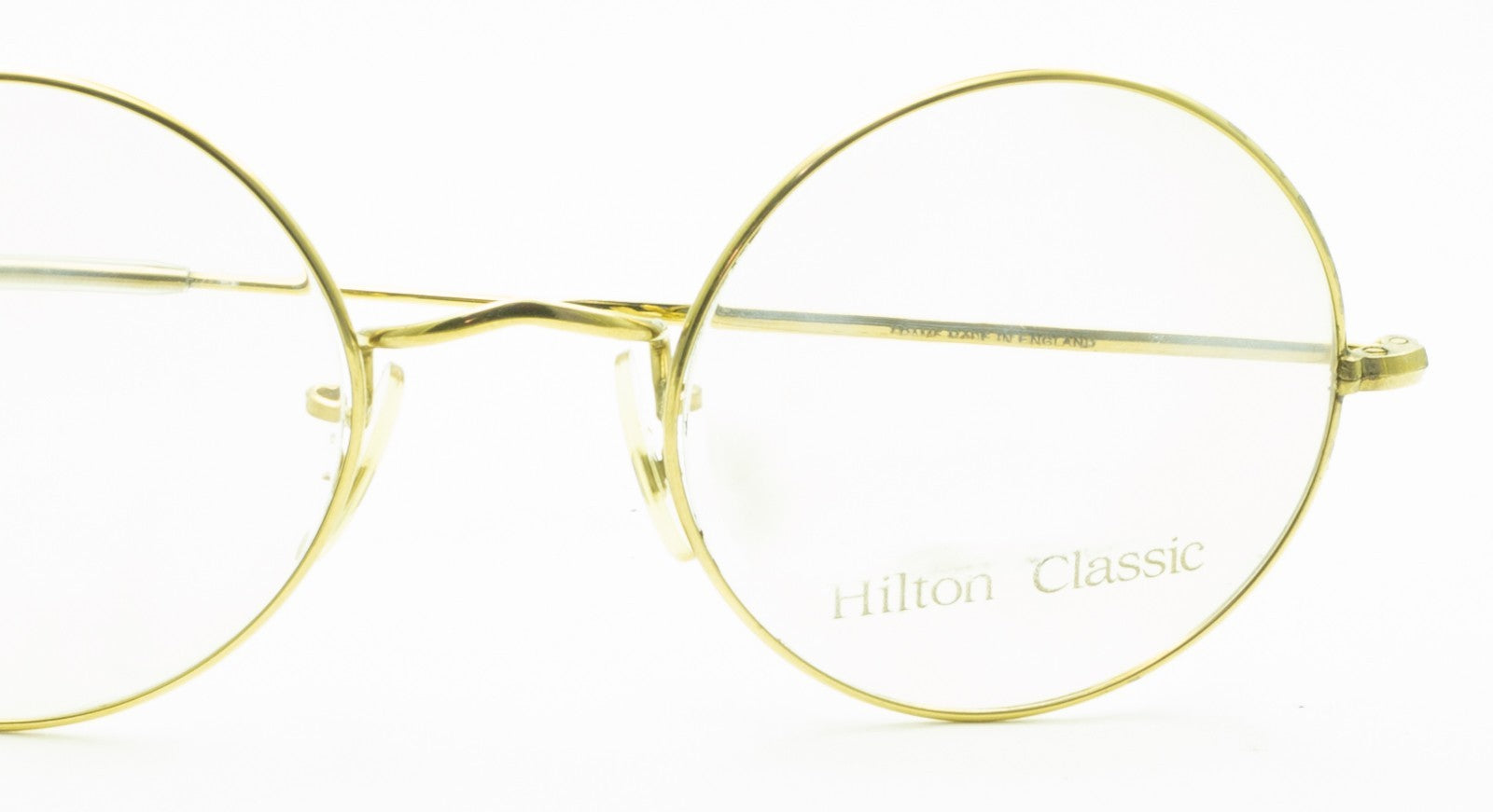 Hilton Classic 2 (SAVILE ROW) Round Gold 48x22mm FRAMES RX Optical Glasses - NOS