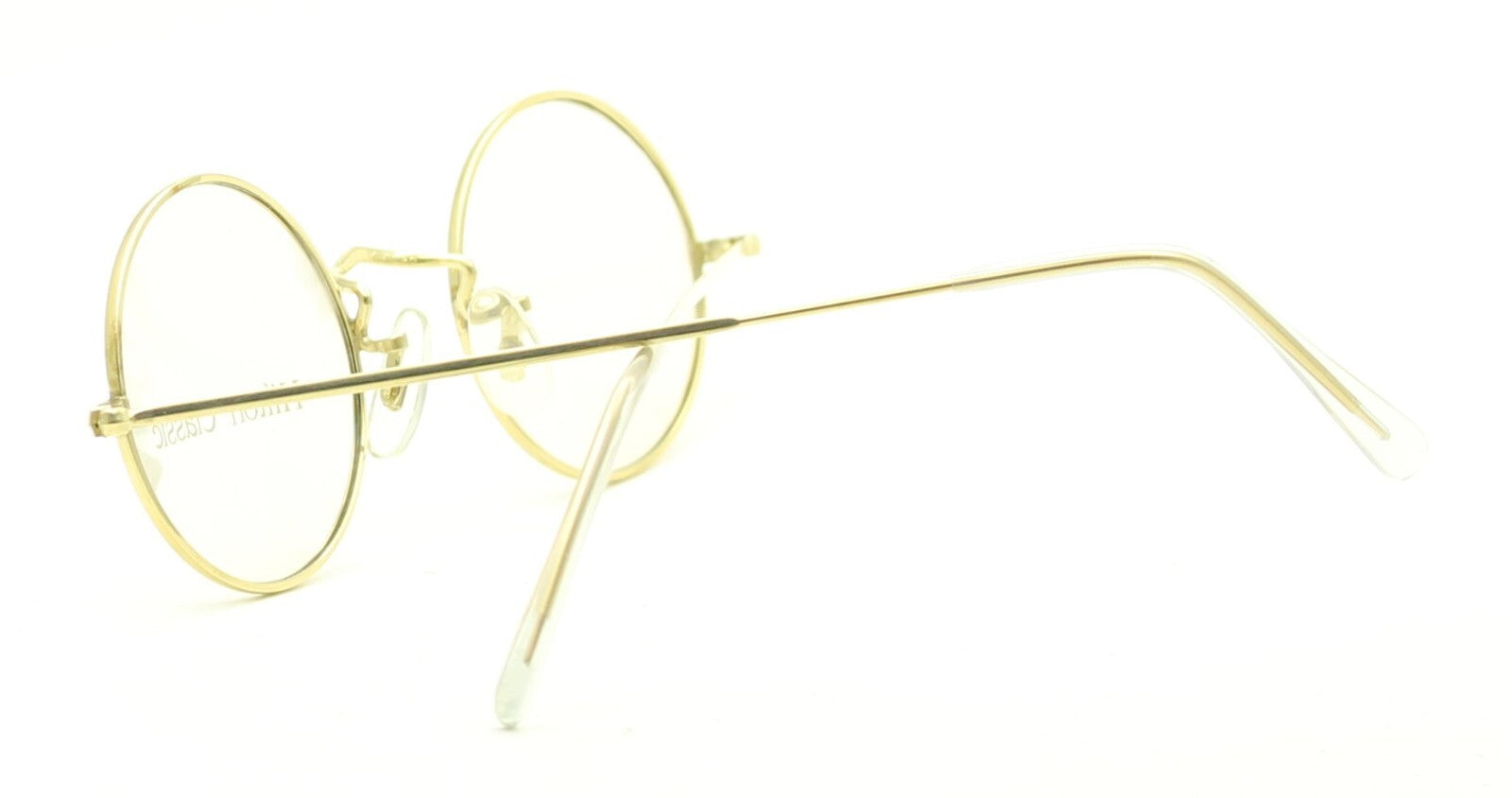 Hilton Classic 2 (SAVILE ROW) Round Gold 42x20mm FRAMES RX Optical Glasses - NOS