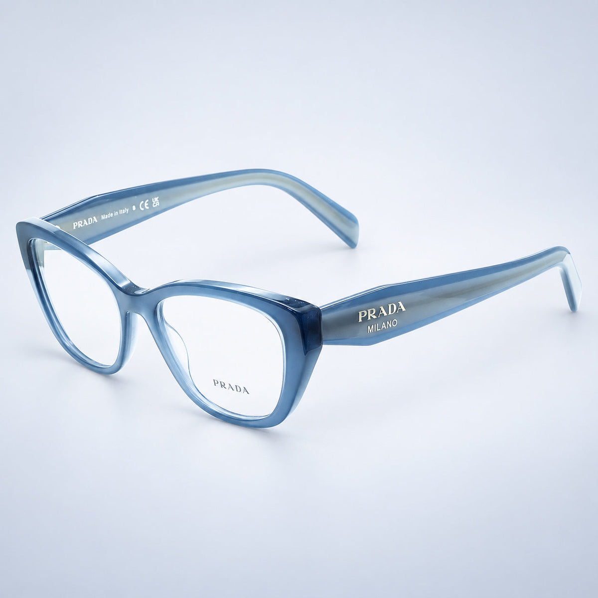 PRADA VPR 19W 07Q-1O1 53mm Eyewear FRAMES RX Optical Eyeglasses Glasses - Italy