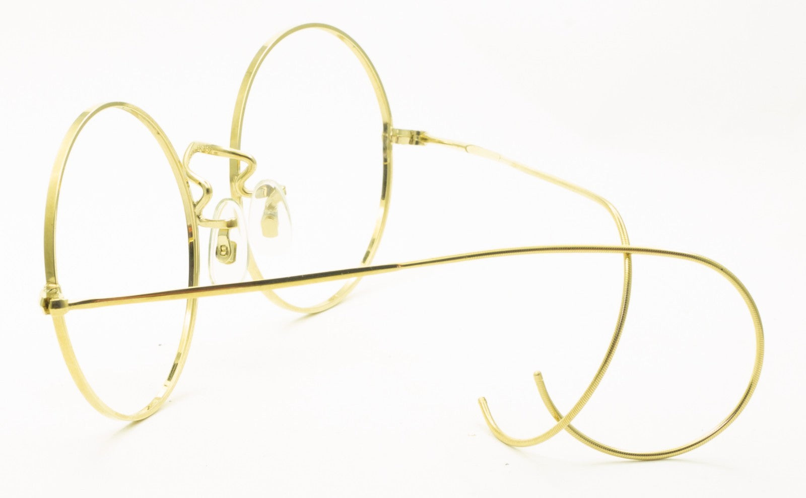 SAVILE ROW ENGLAND Gold 48x20mm Round Eyewear FRAMES Eyeglasses Optical Glasses