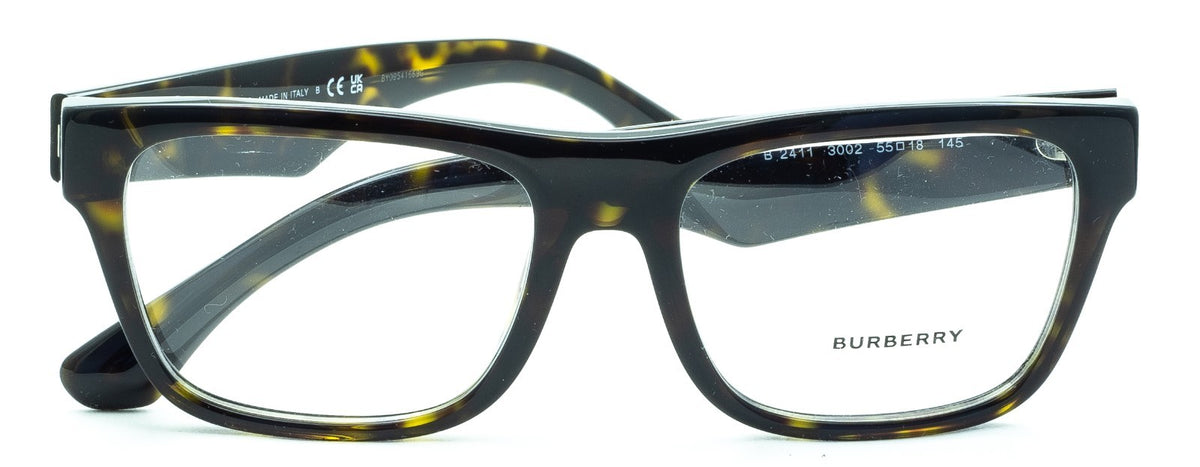 BURBERRY B 2411 3002 55mm Eyewear FRAMES RX Optical Glasses Eyeglasses New Italy