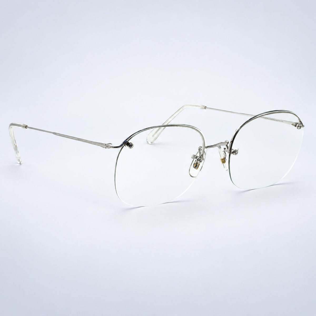 SAVILE ROW ENGLAND Rimway Rhodium 48x20mm Eyewear FRAMES RX Optical - New NOS