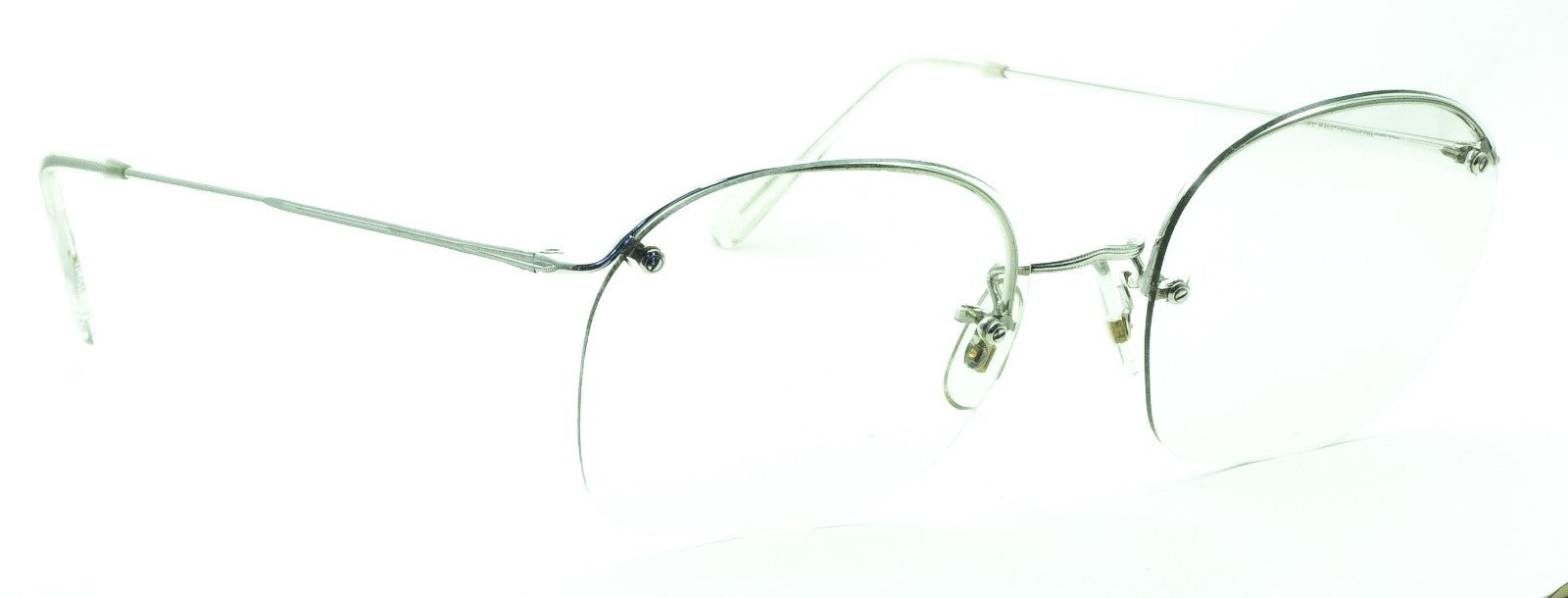 SAVILE ROW ENGLAND Rimway Rhodium 48x20mm Eyewear FRAMES RX Optical - New NOS