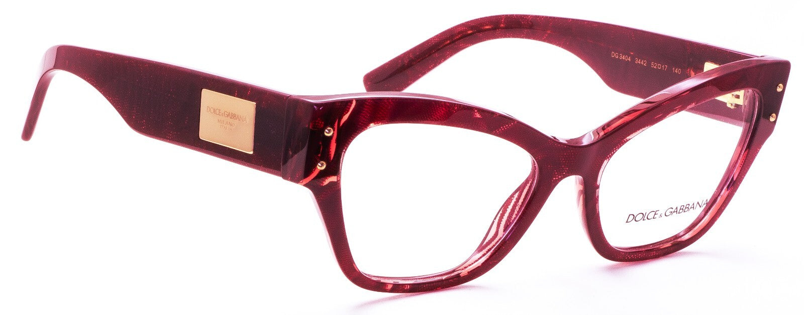 Dolce & Gabbana DG 3404 3442 52mm Eyeglasses RX Optical Glasses Frames New Italy