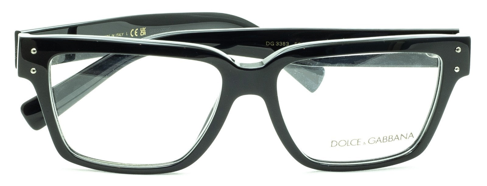 Dolce & Gabbana DG 3383 501 55mm Eyeglasses RX Optical Glasses Frames New Italy