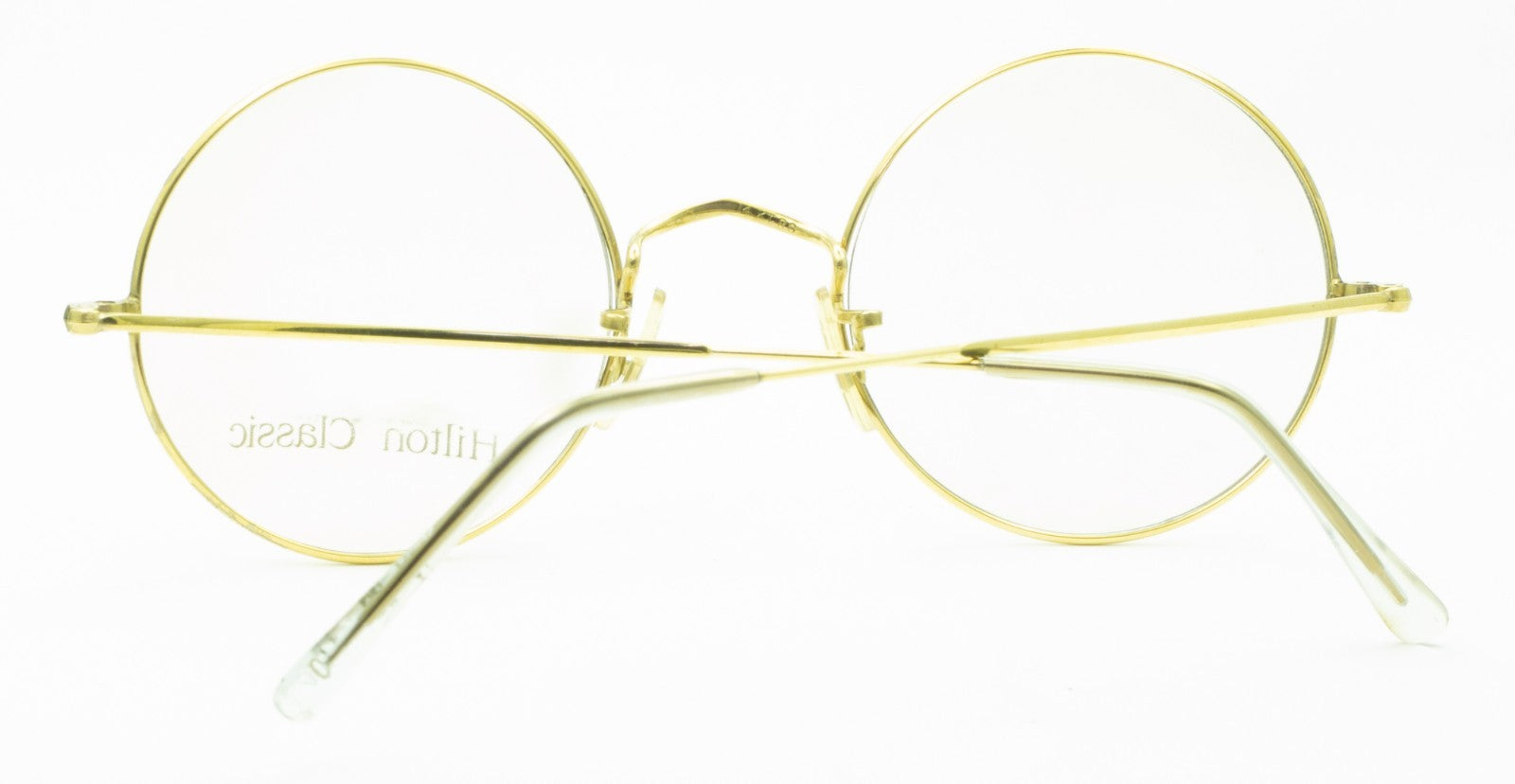 Hilton Classic 2 (SAVILE ROW) Round Gold 48x22mm FRAMES RX Optical Glasses - NOS