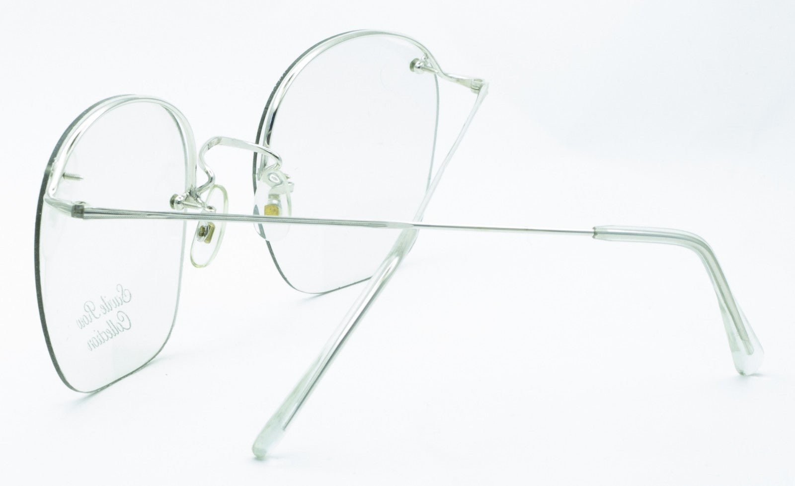 SAVILE ROW ENGLAND Rimway Rhodium 54x22mm Eyewear FRAMES RX Optical - New NOS