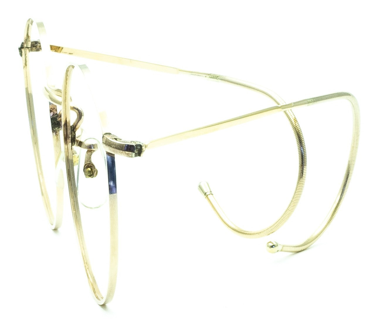 B.O.I.C. LONDON LINE (SAVILE ROW) Fairway Panto 49x20mm Gold RX Optical - NOS