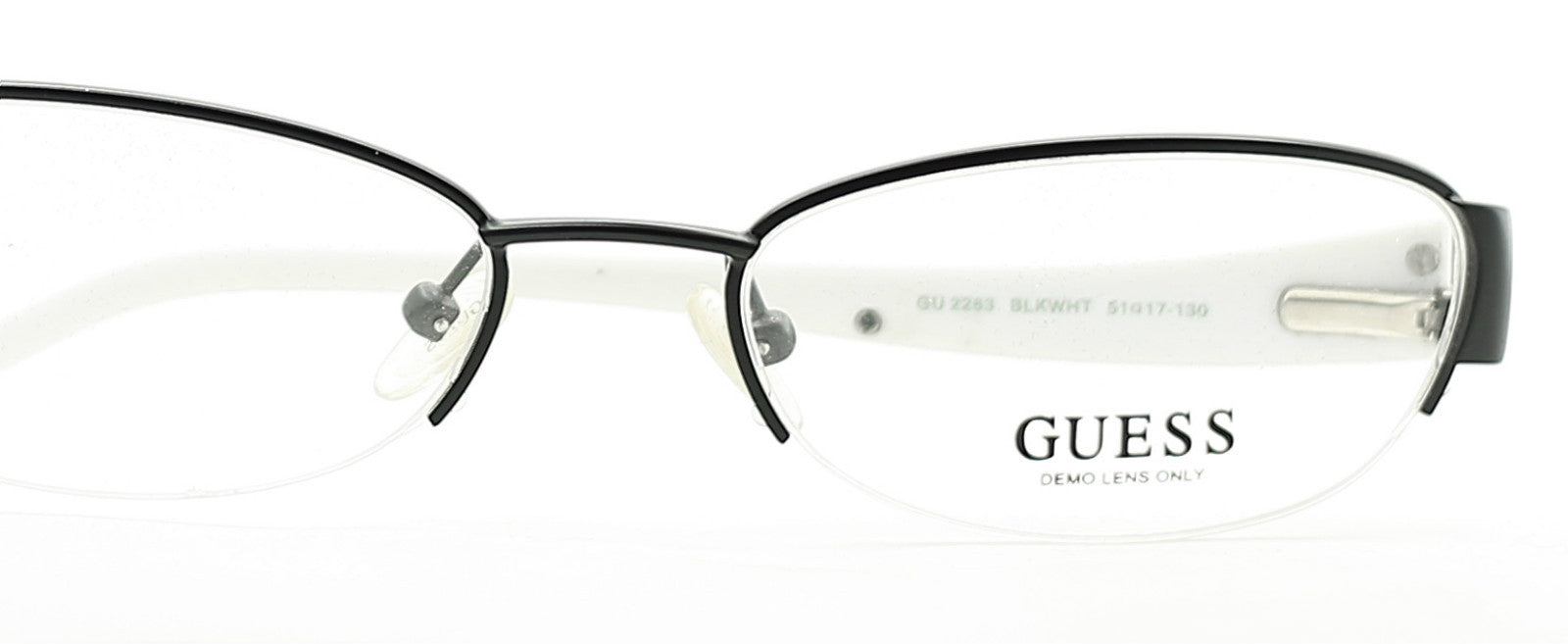 GUESS GU2263 BLKWHT 51mm Eyewear FRAMES Glasses Eyeglasses RX Optical - BNIB New