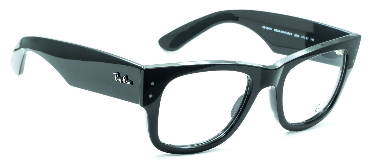 RAYBAN RB 0840V 2000 Mega Wayfarer 51mm RX Optical Glasses Frames Eyewear - New