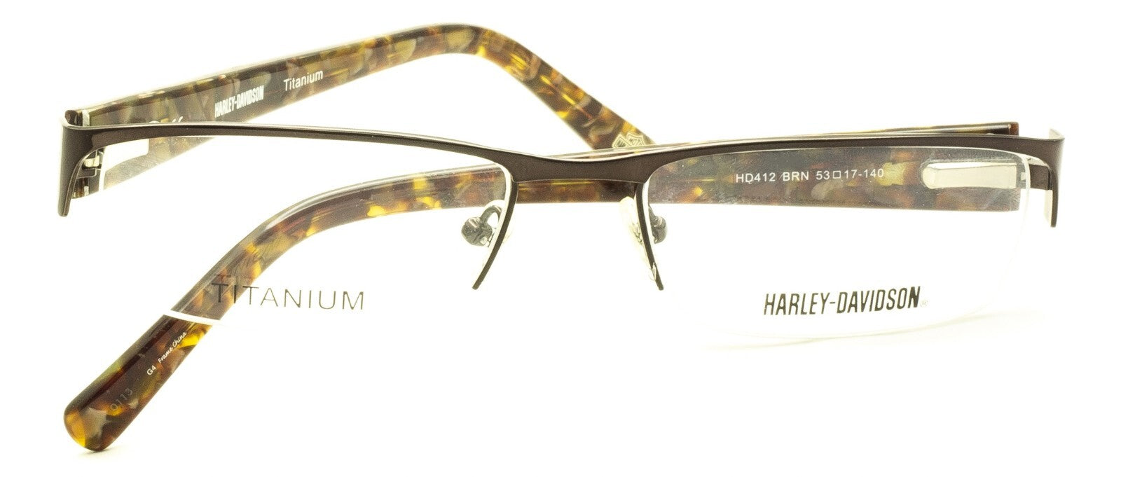 HARLEY-DAVIDSON HD412 BRN Eyewear FRAMES RX Optical Eyeglasses Glasses New -BNIB