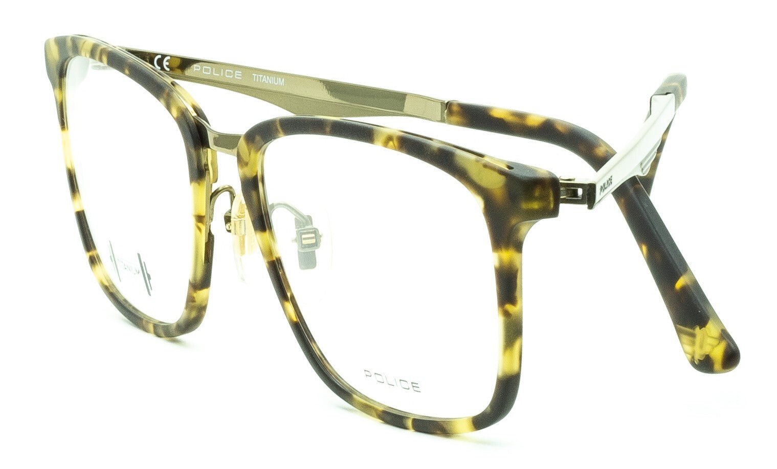 POLICE BLACKBIRD TI 2 VPL684 714M 52mm Eyewear Glasses Optical Eyeglasses - New