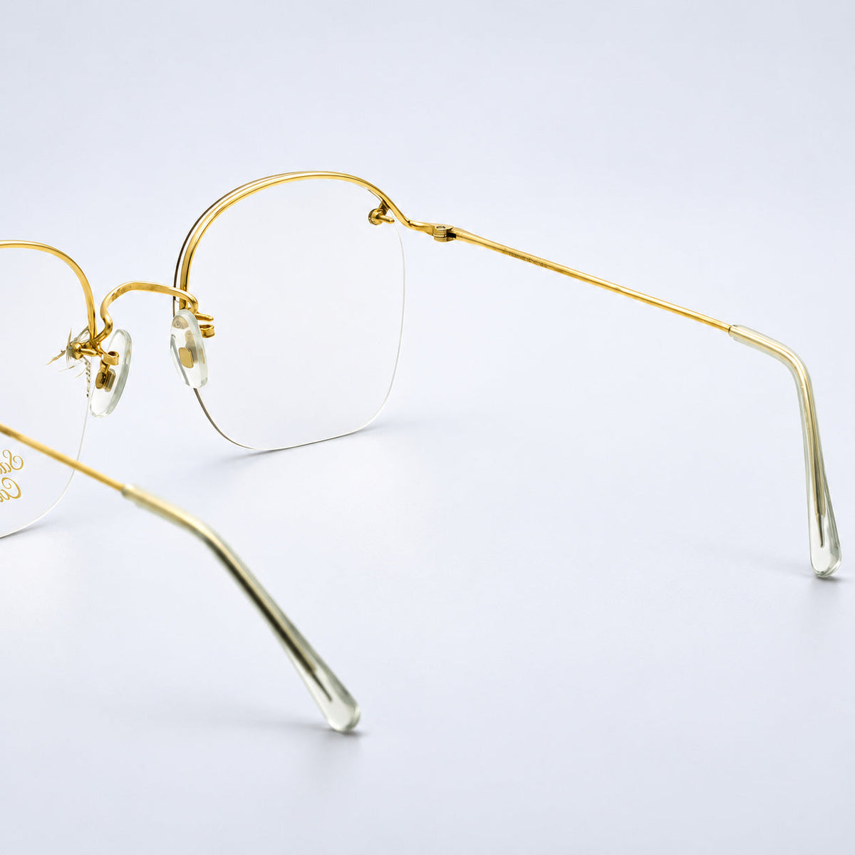 SAVILE ROW ENGLAND Rimway Gold 53x19mm Eyewear FRAMES RX Optical Eyeglasses -NOS