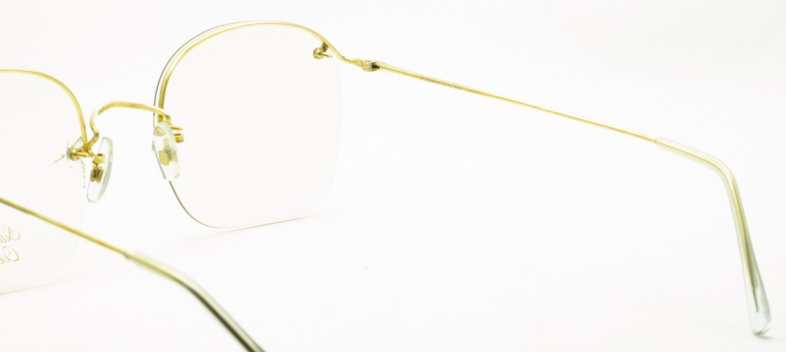 SAVILE ROW ENGLAND Rimway Gold 53x19mm Eyewear FRAMES RX Optical Eyeglasses -NOS
