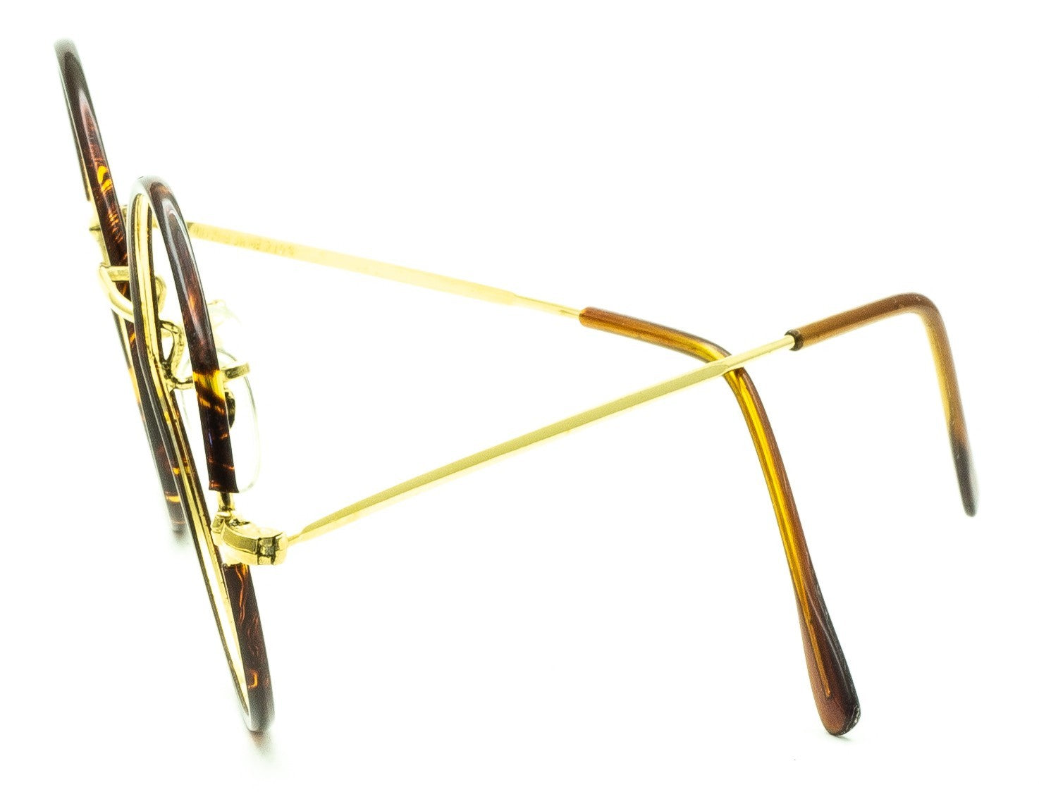B.O.I.C. (SAVILE ROW) ENGLAND Gold 51x20mm Round RX Optical Frames Eyeglasses