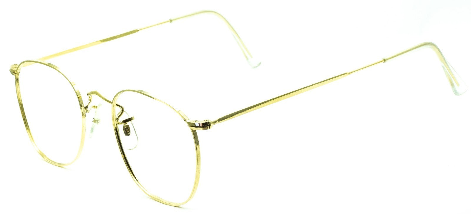 B.O.I.C. (SAVILE ROW) ENGLAND Gold 48x20mm PANTO Quadra RX Optical EyeglassesNOS