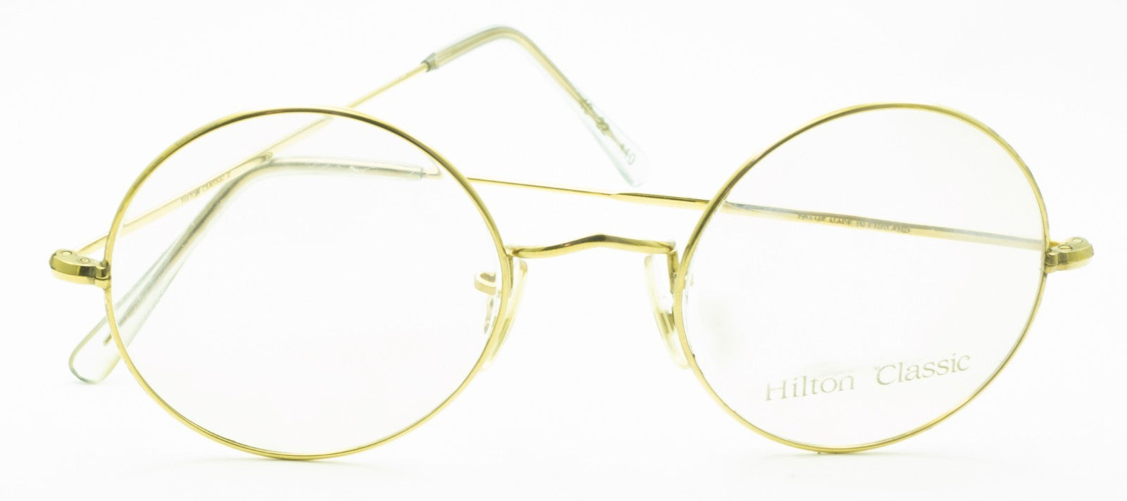 Hilton Classic 2 (SAVILE ROW) Round Gold 48x22mm FRAMES RX Optical Glasses - NOS