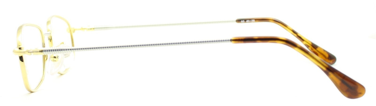 Hilton Classic 14 OVAL GOLD 49x20mm FRAMES RX Optical Glasses Eyewear Italy -New