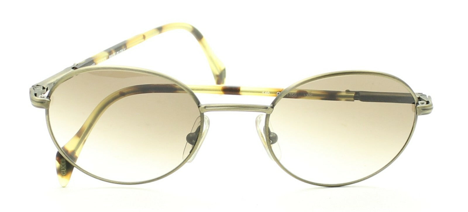 GUCCI GG 1356 VR6 BRN 50mm Vintage Sunglasses Shades Eyewear FRAMES New - Italy