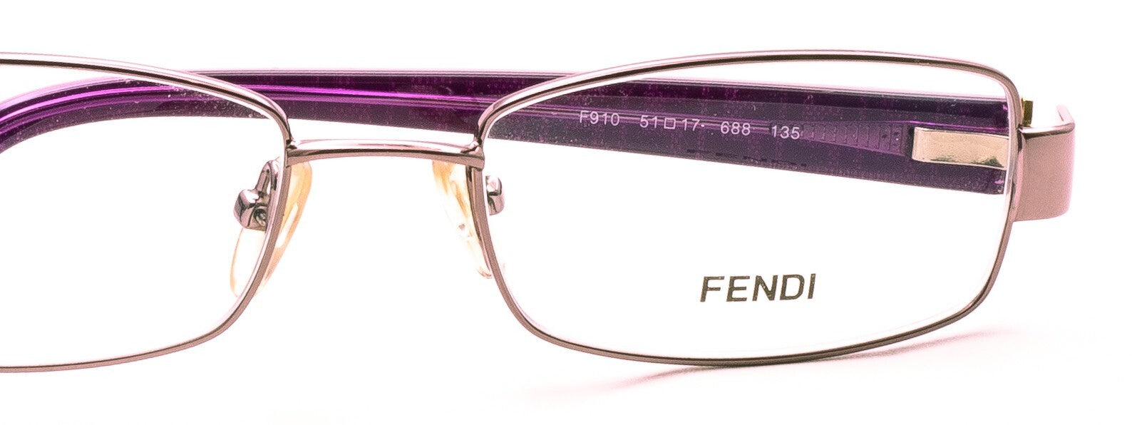 FENDI F910 688 51mm Eyewear RX Optical FRAMES Glasses Eyeglasses -New BNIB Italy