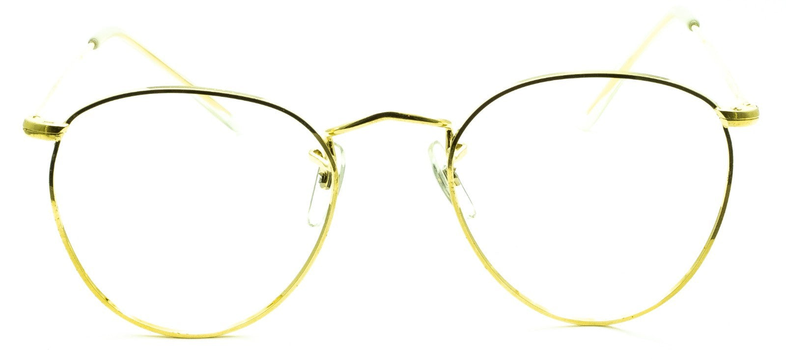 B.O.I.C. (SAVILE ROW) ENGLAND Gold 47x20mm PANTO Frames RX Optical EyeglassesNOS