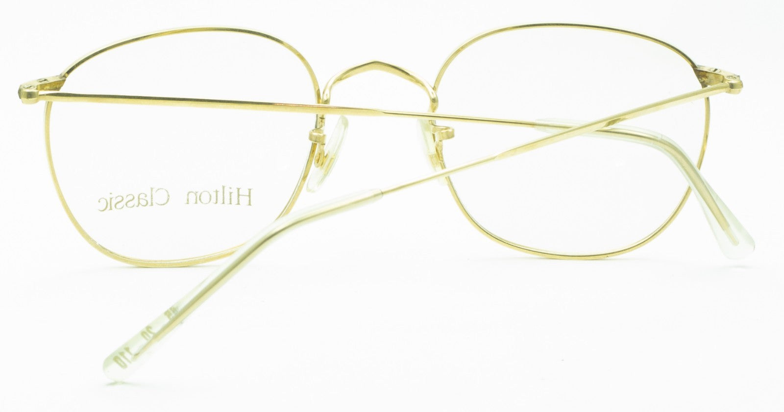 Hilton Classic 3 (SAVILE ROW) Quadra Gold 48x20mm FRAMES RX Optical - New NOS