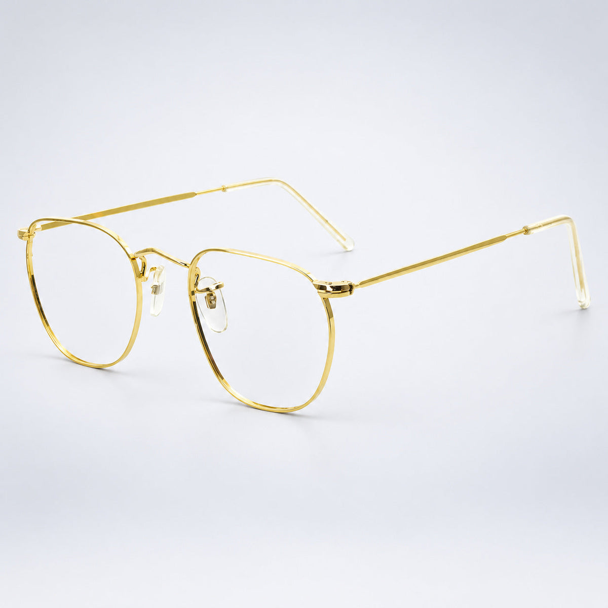 B.O.I.C. (SAVILE ROW) ENGLAND Fairway Gold 49x20mm PANTO Quadra RX Optical NOS