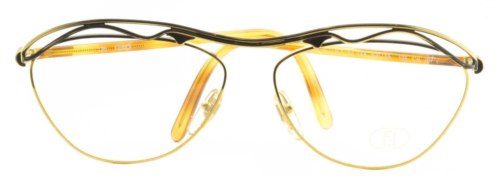 FENDI FV 148 Col. 767 Eyewear RX Optical FRAMES NEW Glasses Eyeglasses Italy-NOS