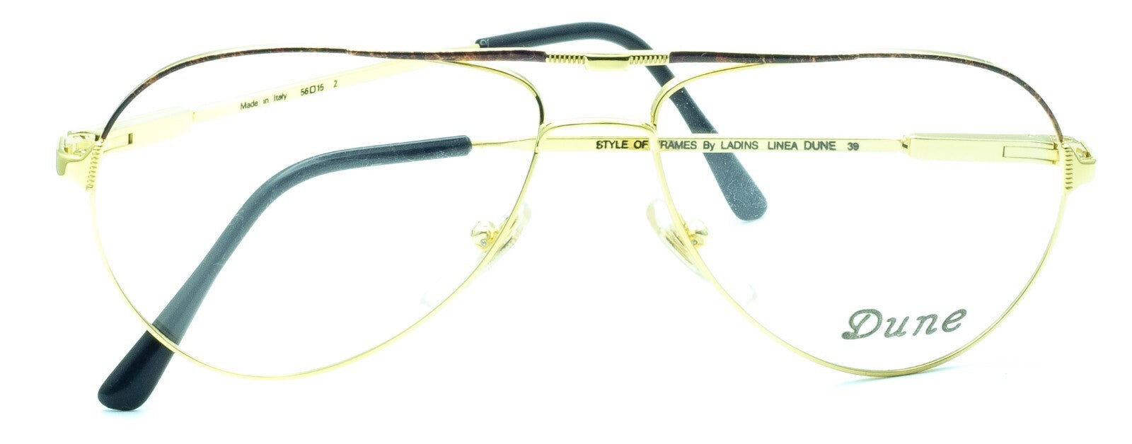 Dune 39 Italy Vintage Linea Dune by Ladins 56x15mm FRAMES RX Optical Glasses NOS