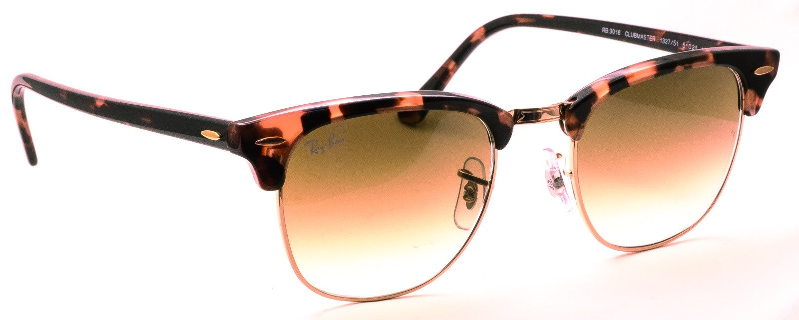 RAYBAN RB 3016 1337/51 CLUBMASTER 2N 51mm Sunglasses Shades Frames BNIB - Italy