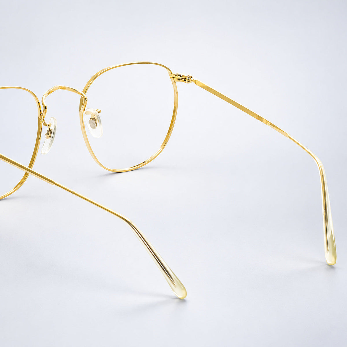 B.O.I.C. (SAVILE ROW) ENGLAND Fairway Gold 47x20mm PANTO Quadra RX Optical NOS