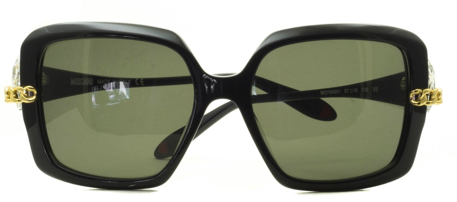 MOSCHINO MO769S01 Sunglasses Shades Black Eyewear FRAMES Glasses BNIB New Italy