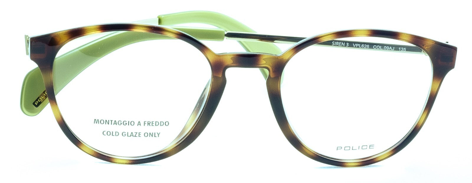 POLICE VPL626 09AJ SIREN 3 49mm Eyewear FRAMES Glasses RX Optical Eyeglasses New