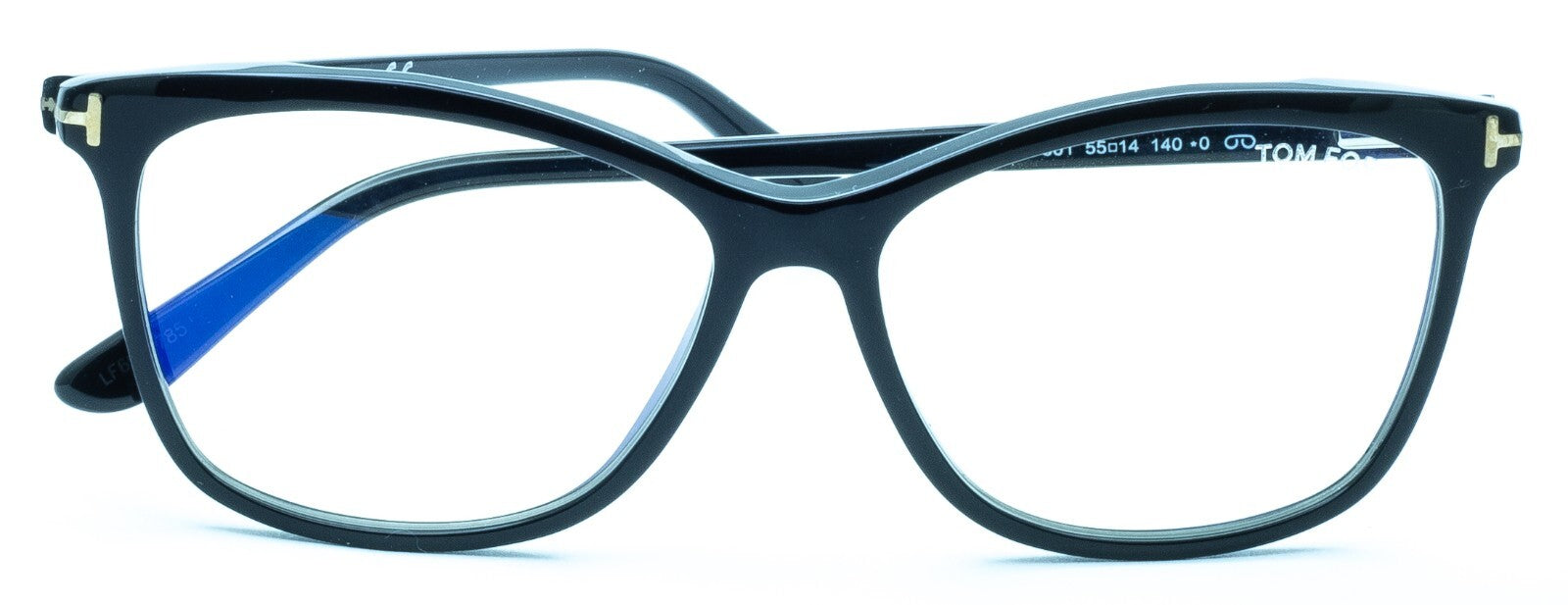 TOM FORD TF5690-B 001 55mm Blue Block Glasses Frames Eyewear RX - New BNIB Italy