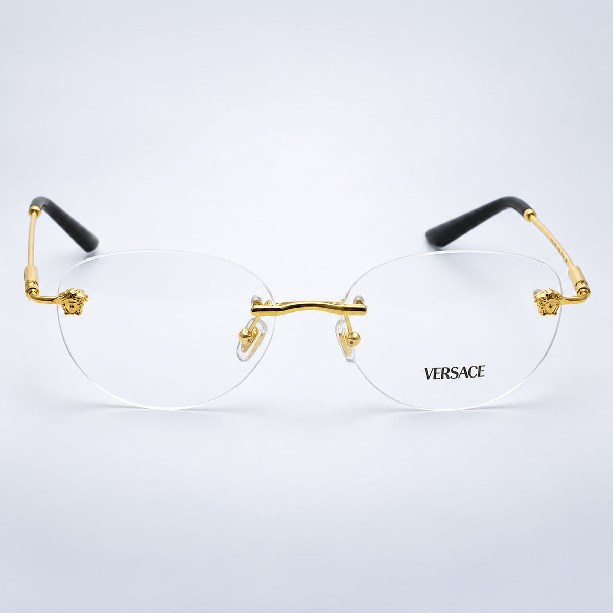 VERSACE MOD 1305 1002 55mm Eyewear FRAMES RX Optical Eyeglasses New - Italy