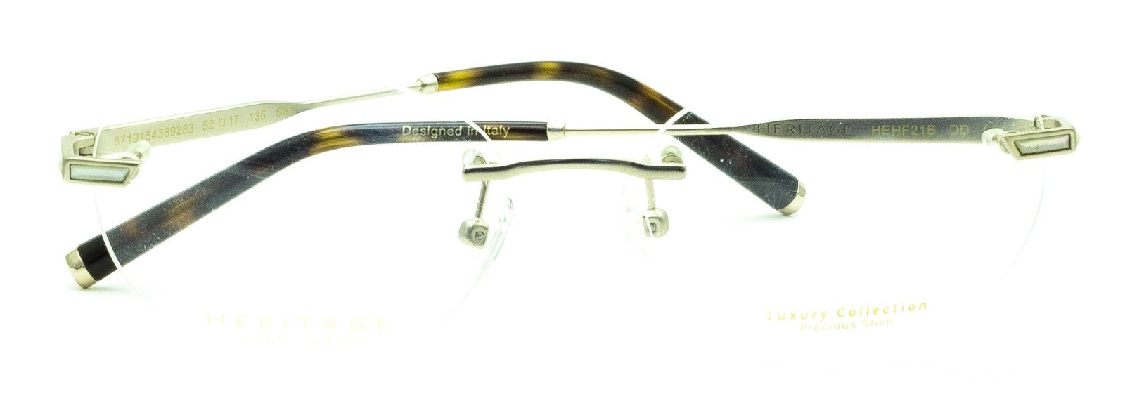 HERITAGE Iconic Luxury HEHF218 DD 52mm Eyewear FRAMES RX Optical Glasses - New